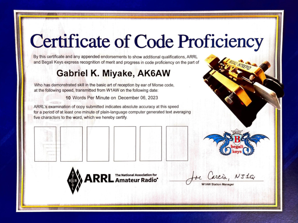 Certificate of Code Proficiency